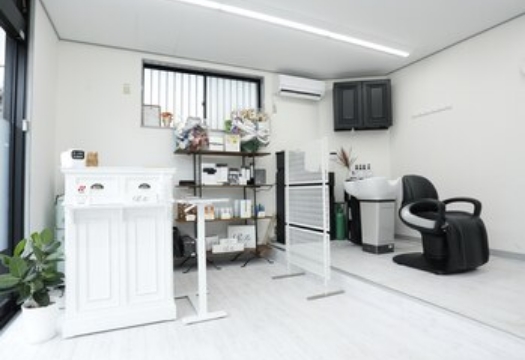 Hair salon Retreatの受付スペース