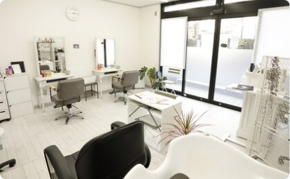 Hair salon Retreatの施術スペース